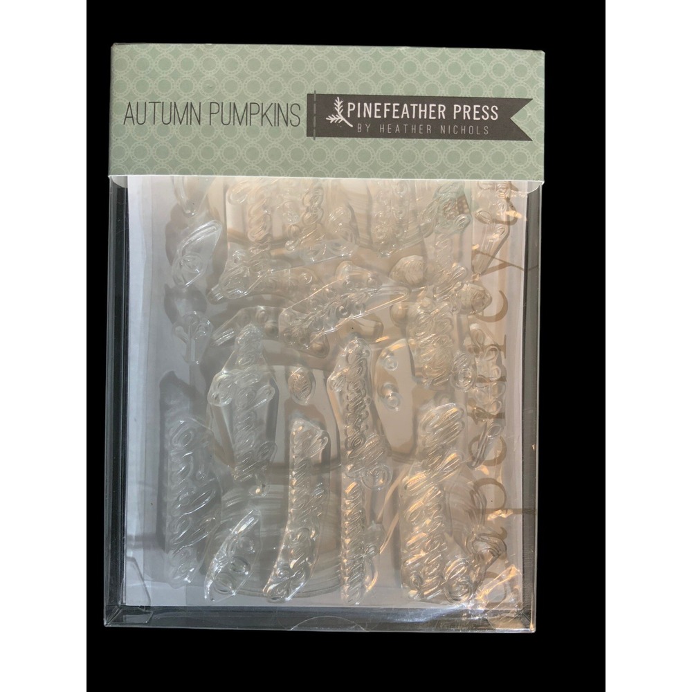 Papertrey Ink‎ "Autumn Pumpkins" Crafting Clear Stamp Deluxe Set Brand New